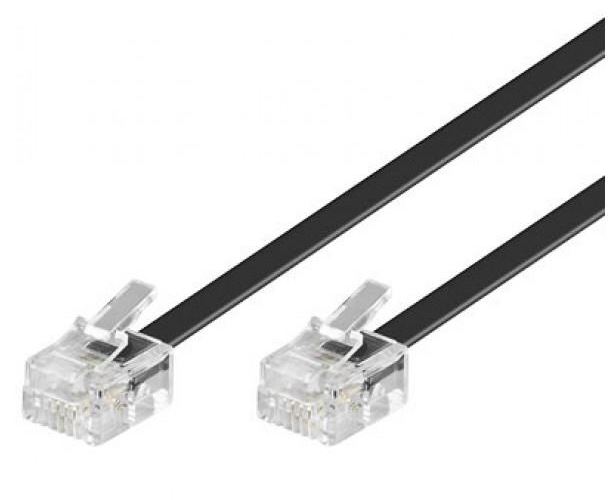 [9320422519708] 9320422519708 Astrotek Telephone 2m extension cable 6p4c Plug/Plug ,with 2xRJ11 6P4c Plugs, Black PVC Jacket.-RoHS ~W2492ACB