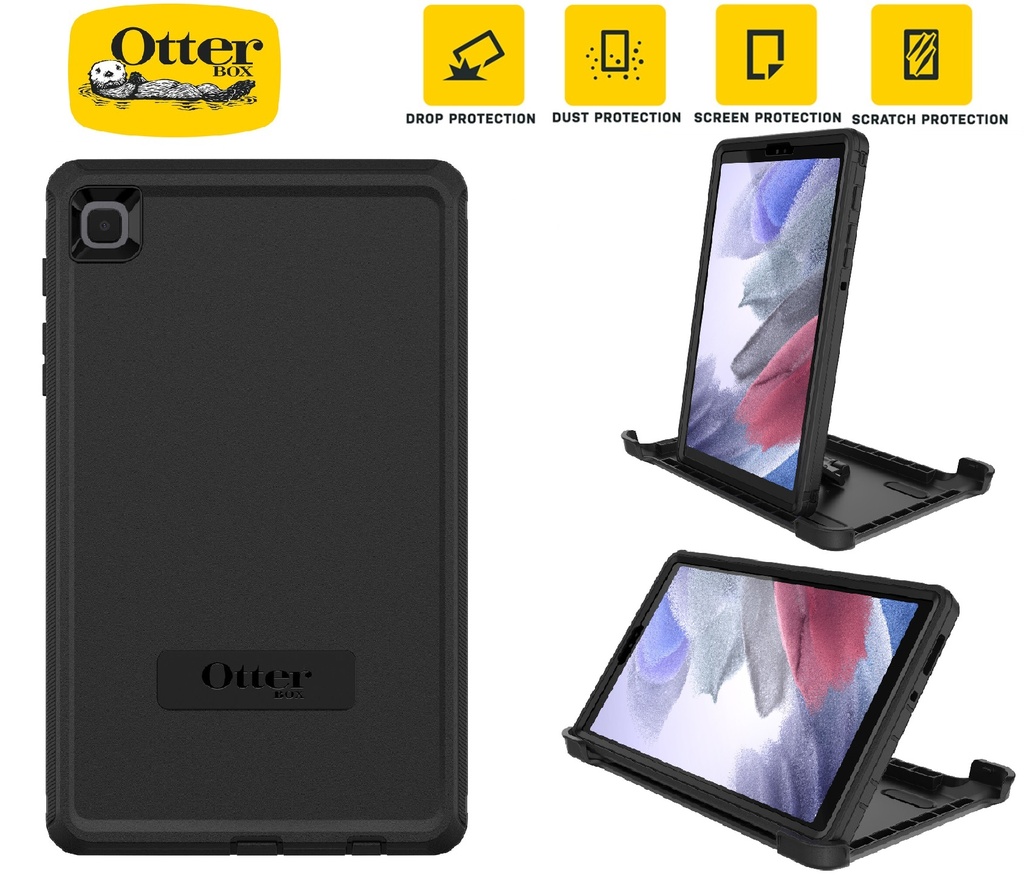 [840104260654] 840104260654 OtterBox Defender Samsung Galaxy Tab A7 Lite (8.7") Case Black - (77-83087), DROP+ 2X Military Standard, Built-in Screen Protection, 7 Years Warranty