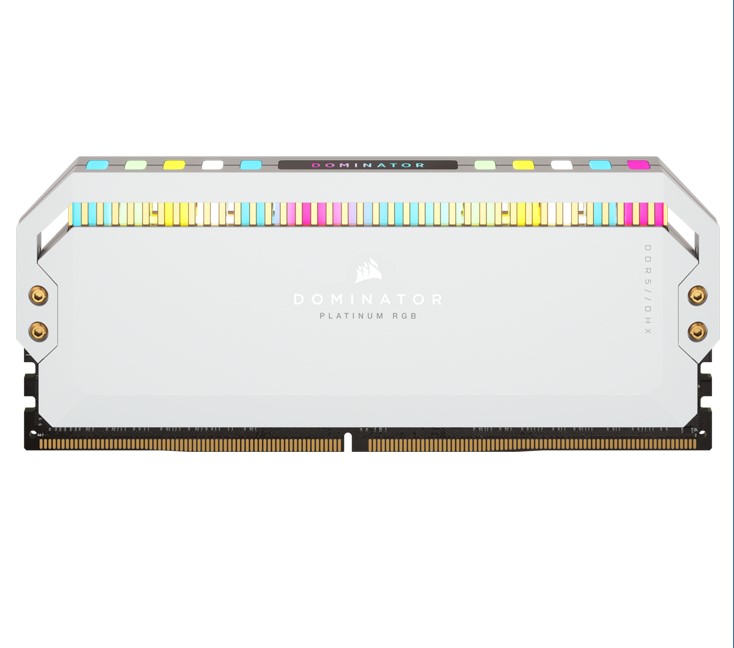 [840006663560] 840006663560 Corsair Dominator Platinum RGB 64GB (2x32GB) DDR5 UDIMM 5200Mhz C40 1.25V White Desktop PC Gaming Memory
