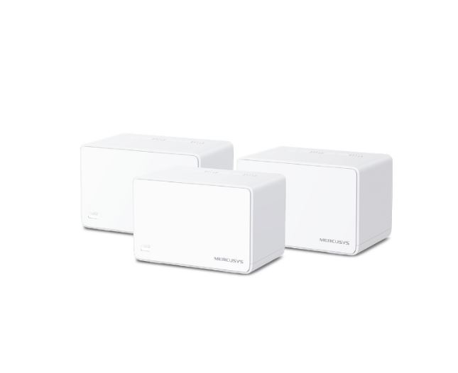 [6957939000820] 6957939000820 Mercusys Halo H80X(3-pack) AX3000 Whole Home Mesh Wi-Fi 6 System,3000 Mbps Dual Band Wi-Fi, Up to 650 Square Meters, 574/2402 Mbps, MU-MIMO (WIFI6)