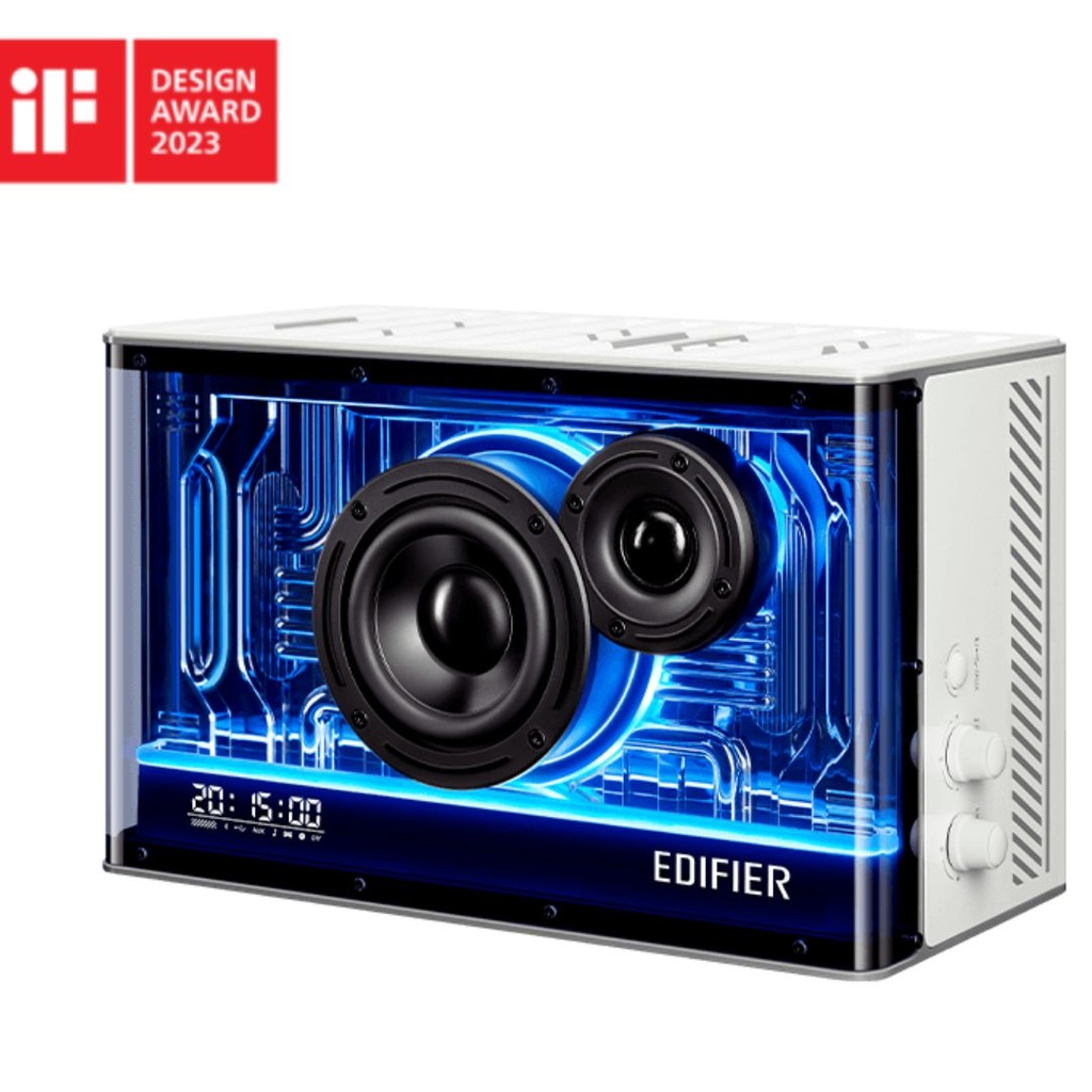 [6923520285006] 6923520285006 Edifier QD35 Tabletop Bluetooth Speaker with GaN charger - White