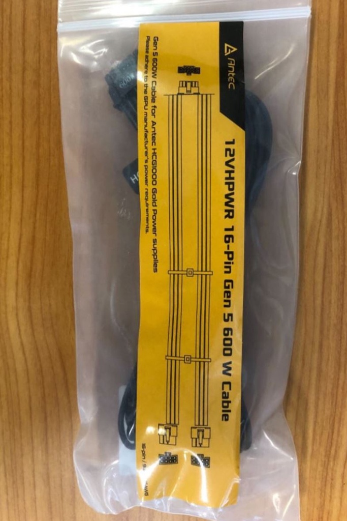 [761345999403] 761345999403 Antec 600W PCIe 5.0 12VHPWR Type-4 PSU Power Cable. FULLY COMPATIBLE with 4090xx for Antec HCG-1000 PSU