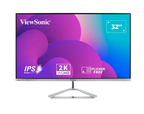 [766907002959] ViewSonic 32” 2K QHD Business Professional Ultra Thin Stylish, Elegant,, SuperClear IPS, low energy 36w, 3 year warranty 2024 Version