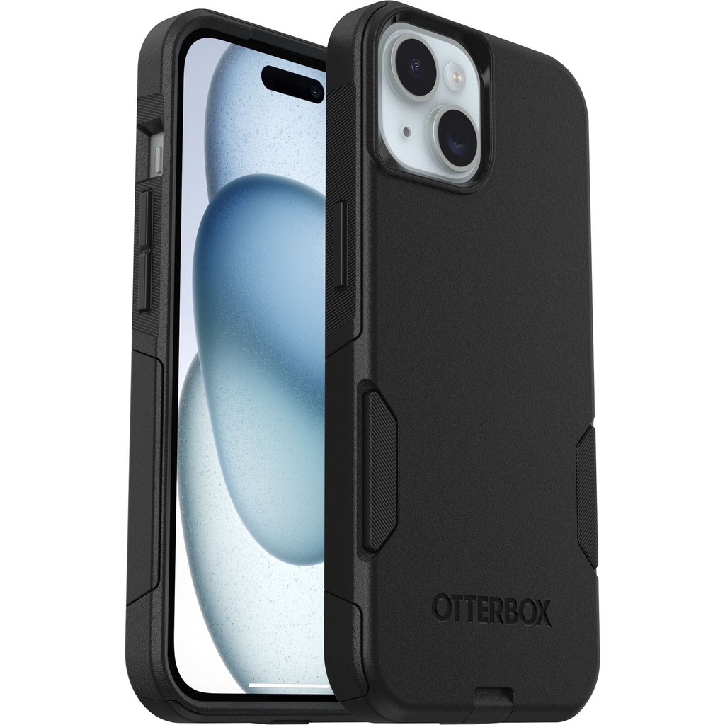 [840304729968] 840304729968 OtterBox Commuter Apple iPhone 15 / iPhone 14 / iPhone 13 (6.1") Case Black - (77-92605), DROP+ 3X Military Standard, Dual-Layer,7 Years Warranty