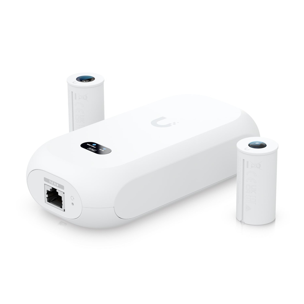 [810010079701] 810010079701 Ubiquiti Camera 8MP Wide Angle Lens (97.5˚ H), 12MP Fisheye 360˚ Lens, Colour LCM Display For Device Status Monitoring, 2Yr Warr