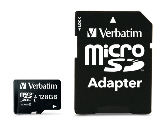 [23942440857] 23942440857 Verbatim Micro SDXC 128GB (Class 10 UHS-I) w Adaptor