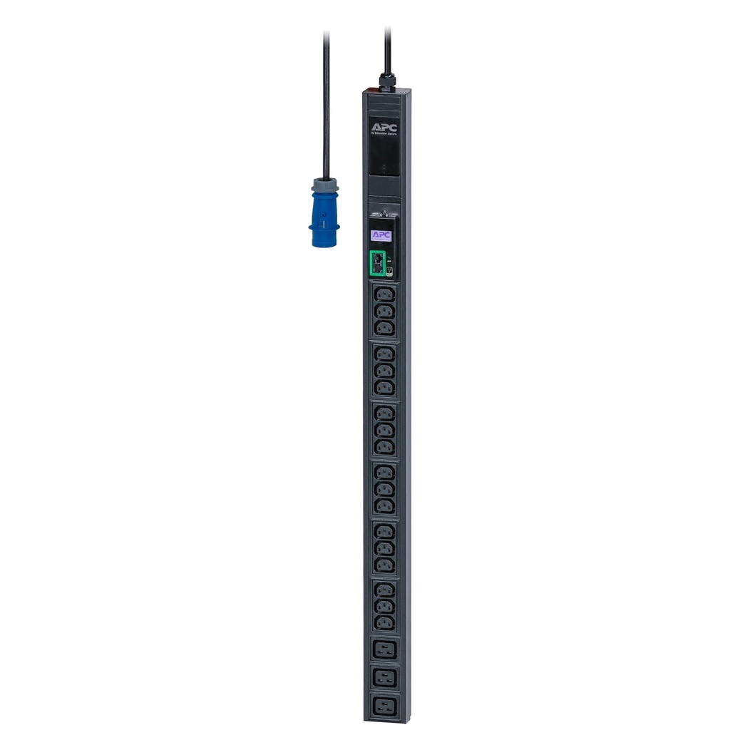 [731304405085] APC Easy Rack Metered PDU, 0U Vertical, 230V/16A 2P+E Input, 1 Phase, 3.7kW, 3x IEC C19  18x IEC C13 Outlets