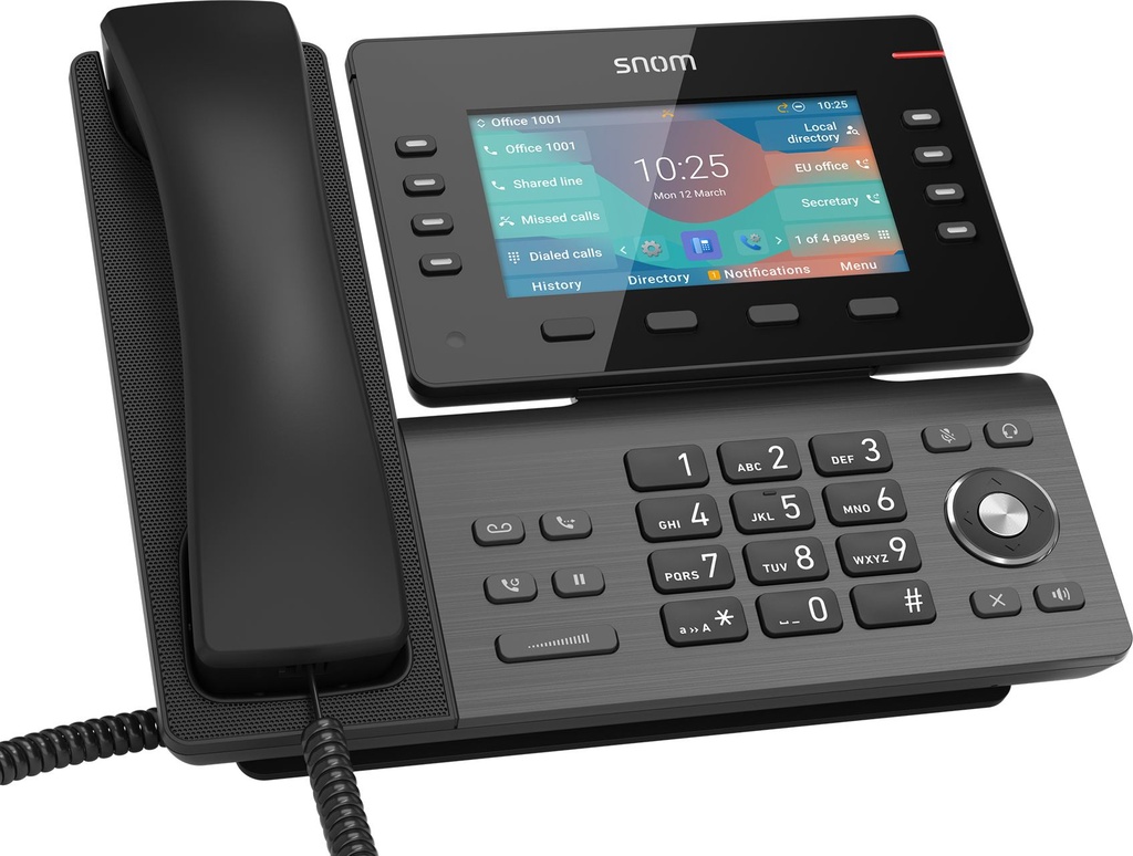 [4260059583251] 4260059583251 SNOM D862, Large tilting 5 inch IPS colour display, High speed USB 2.0 connection, 8 programmable function keys, Optimised noise reduction HD audio