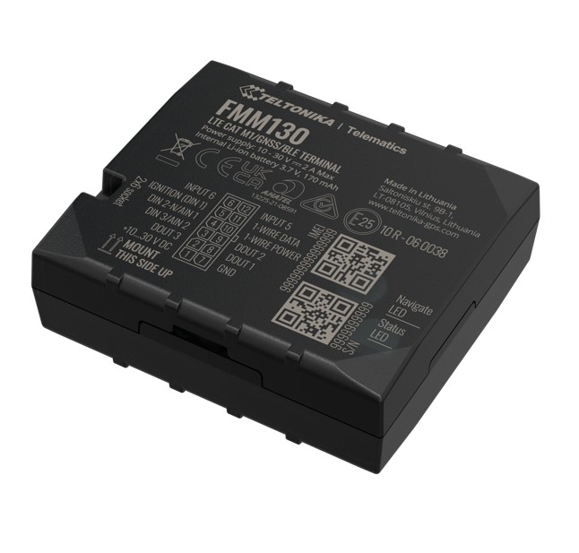 [NHT-FMM130] Teltonika FMM130 Advanced CAT M1/GSM/GNSS/BLE Terminal with Internal Antennas and Backup Battery