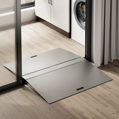 [6956745172349] 6956745172349 Brateck Two-Sided Aluminum Wheelchair Threshold Ramp (LS)