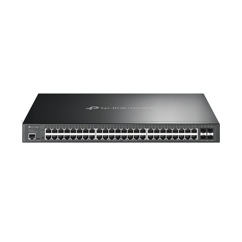 [6935364006495] 6935364006495 TP-Link SG3452XP JetStream 48-Port Gigabit and 4-Port 10GE SFP+ L2+ Managed Switch with 48-Port PoE+  Omada, 48× Gigabit PoE+ Ports, 4× 10G SFP+ Slots