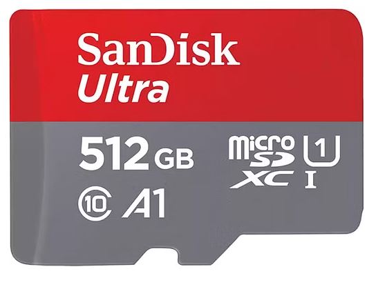 [619659200503] SanDisk 512GB Ultra MicroSDXC UHS-I Memory Card - 150MB/s -Capacity: 512GB - Compatibility: Compatible with microSDHC and microSDXC (SDSQUAC-512G-GN6)