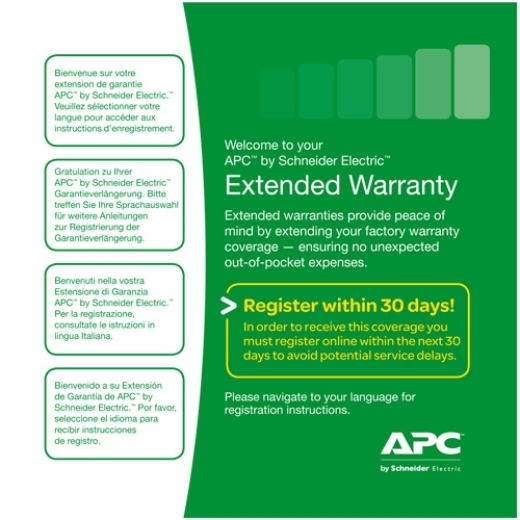 [WEXTWAR1YR-SD-03] WEXTWAR1YR-SD-03 APC (1) Year Extended Warranty for (1) Easy UPS SMV Level 03