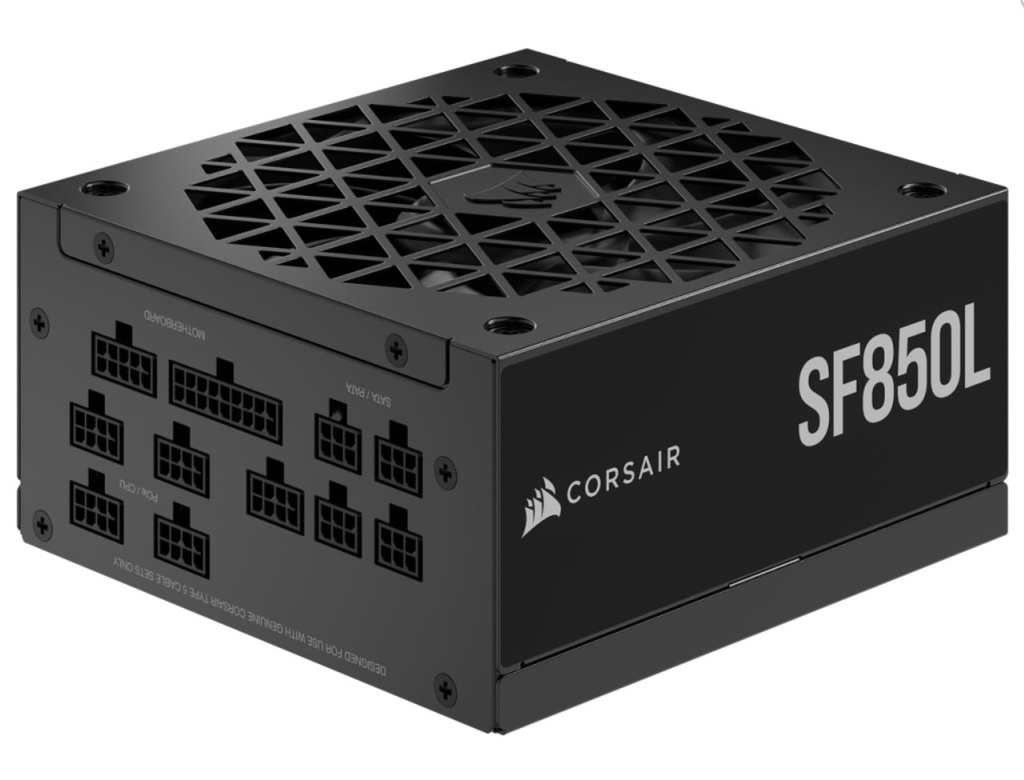 [840006646204] 840006646204 Corsair SF-L Series 80+ Gold SF850L Fully Modular Low-Noise SFX Power Supply. Ultra compact Space saving,  High Performance PSU