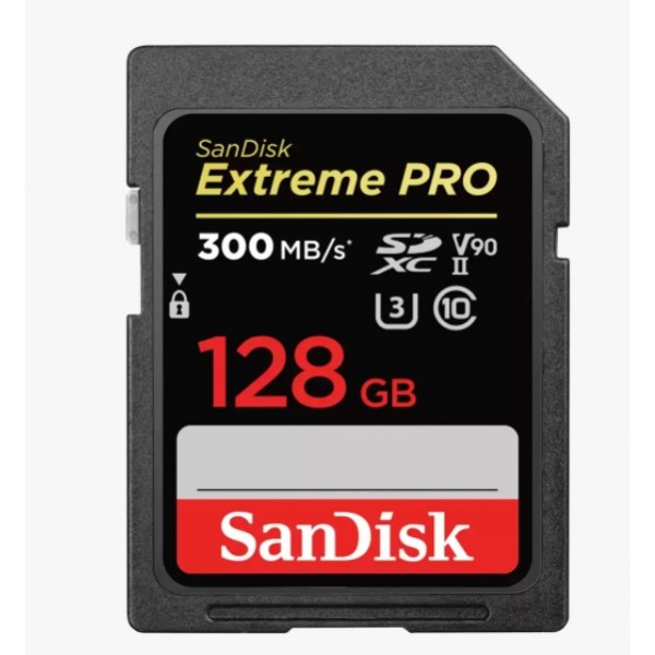 [619659186647] SanDisk SDSDXDK-128G-GN4IN 128GB Extreme PRO SDXC UHS-II Memory Card - Lifetime limited Warranty