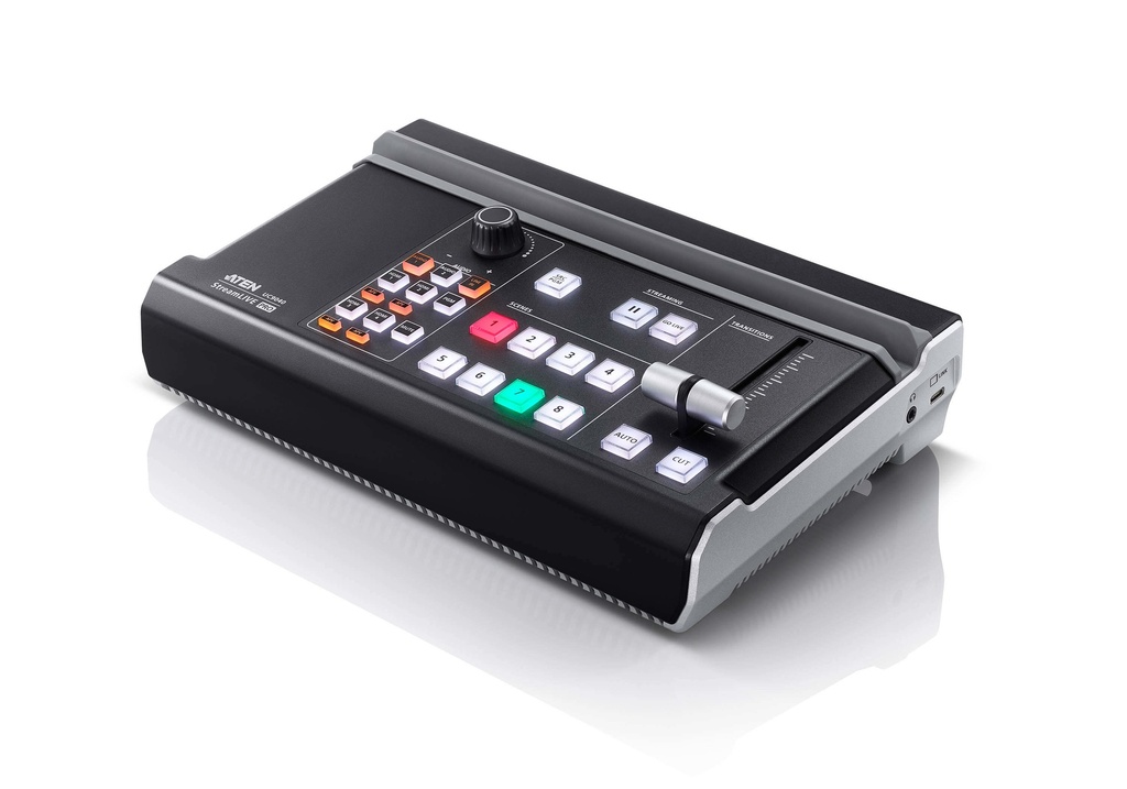 [4710469340079] 4710469340079 Aten UC9040 StreamLIVE™ PRO All-in-one Multi-channel AV Mixer. Preset up to 8 scenes, DVE video transition effects, a storyboard like management