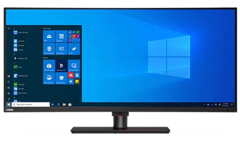 [195713047555] 195713047555 LENOVO ThinkVision P40w-20 40" WUHD Curve Monitor IPS 5K 5120x2160 21:9 Height Adjustable Tilt Swivel DP HDMI TBT4 USB-C Hub USB-B LAN Audio 4xUSB