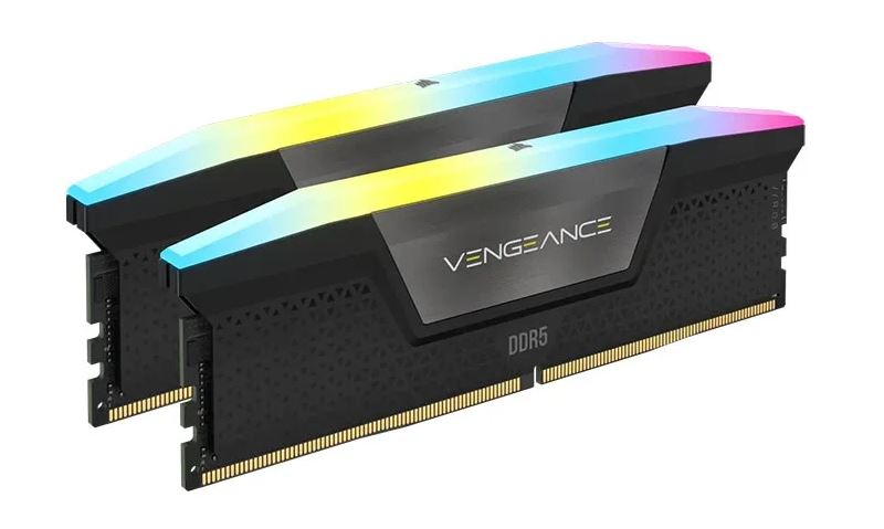 [840006693277] Corsair Vengeance RGB 64GB (2x32GB) DDR5 UDIMM 5600MHz C36 1.25V Desktop Gaming Memory Black Optimized