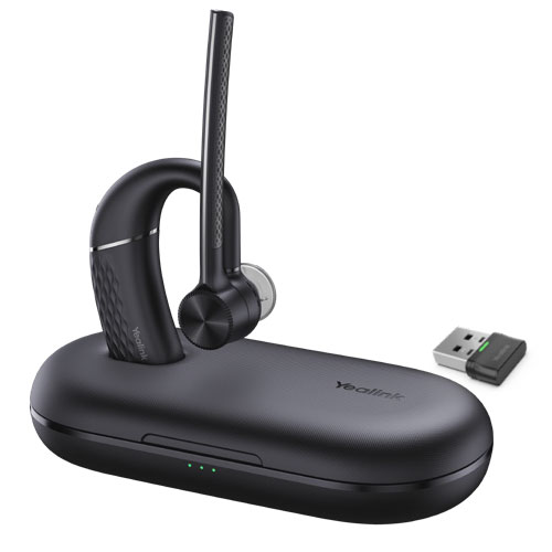 [6938818318885] Yealink BH71 Pro Bluetooth Wireless Mono Headset,USB-C-A,Mobile/PC,4-Mic Noise Cancellation,Hybrid Worker,130FT Range, 10H Talk Time