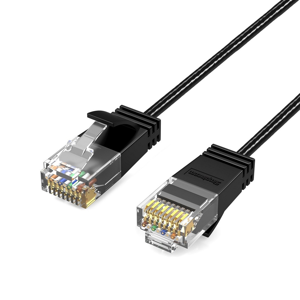 [9350414003021] Simplecom CAE605 Ultra Slim Flexible Cat6A UTP Ethernet Cable 10Gbps 0.5M