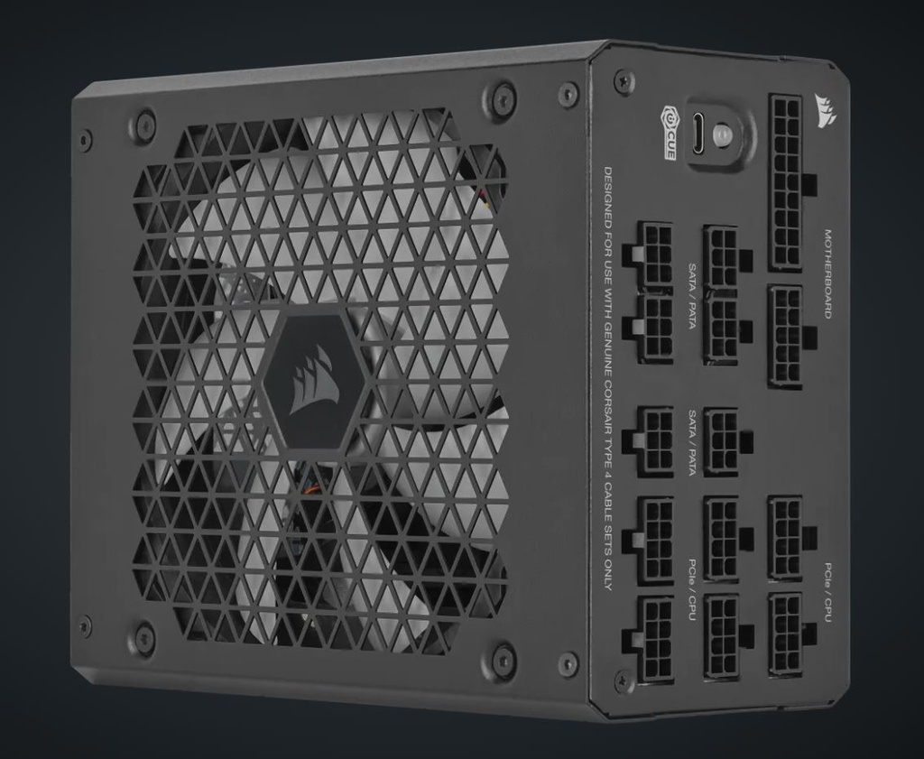 [840006697282] 840006697282 Corsair HX1000i ATX High Performance Platinum PSU, ICUE 2024. PCIe 5.0, ATX 3.0, 12VHPWR Cable included.