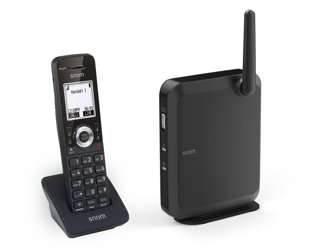 [4260059583985] SNOM M110SC Snom IP DECT Bundle, PoE, Back, Long Standby Time, GAP Compadibility, Security (TLS  SRTP)