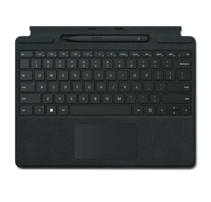 [889842775761] Microsoft Surface Pro 8/9/X/10/11 Business Signature Mechanical  Backlit Key Large Type cover Keyboard Black with Slim Pen