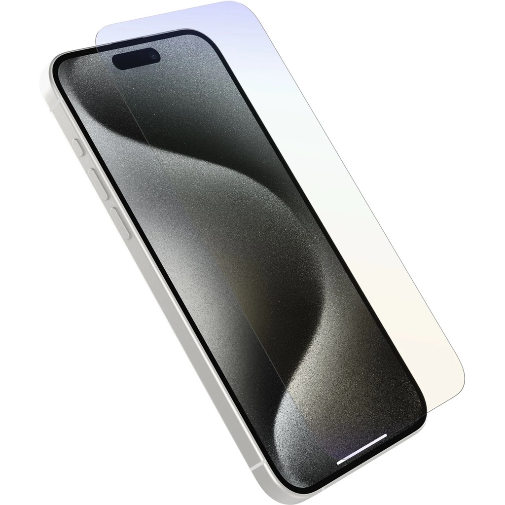 [840304743926] 840304743926 OtterBox Premium Pro Glass Antimicrobial Anti-Blue Light Apple iPhone 15 Pro Max (6.7") Screen Protector Clear - (77-93990), 2 Years Warranty