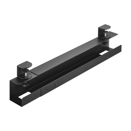 [6956745172486] 6956745172486 Brateck Extendable Clamp-On Under Desk Cable Tray --  Black(LS)