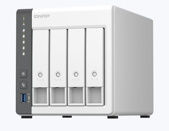 [4711103080993] QNAP TS-433-4G 4 Bay NAS ARM 4-core Cortex-A55 2.0GHz processor, 4 GB on board (non-expandable)  -2 Year Warranty