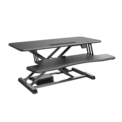 [6956745161732] Brateck Electric Sit Stand Desk Converter (950x615x156~480mm) with Keyboard Tray Deck (Standard Surface) Worksurface Up to 20kg