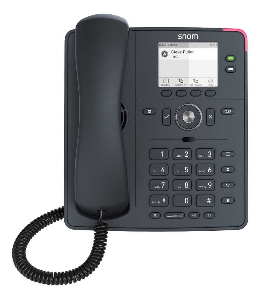 [IPS-D140] SNOM D140 DeskTelephone, PoE, HD Audio, Cost-effective, 2 SIP Identities, Low Power Consumption (PoE)