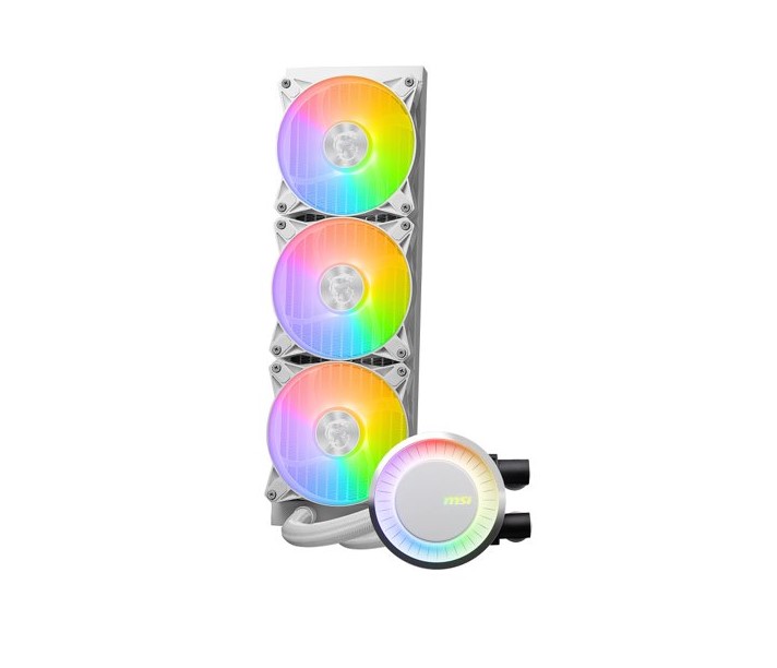 [4711377124157] MSI MAG CORELIQUID E360 WHITE Liquid CPU Cooler, LGA 1150/1151/1155/1156/1200/1700/AM5/AM4/TR4/sTRx4