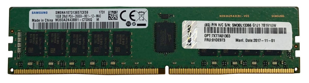 [889488592005] 889488592005 LENOVO 8GB 3200 MHz (1Rx8, 1.2V) ECC UDIMM