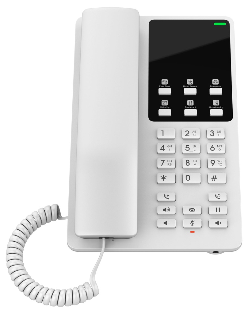 [6947273704294] Grandstream GHP620 Hotel Phone, 2 Line IP Phone, 2 SIP Accounts, HD Audio, White Colour, 1Yr Wty