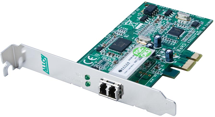 [9317746519750] 9317746519750 Alloy AN1000ELC  PCI-E 1000Mb Multimode (LC) Fibre Network Adapter. 2Km