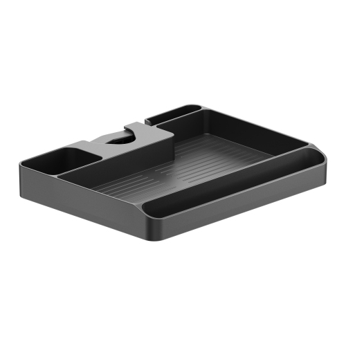 [6956745177030] 6956745177030 Brateck Pole Mounted Storage Shelf Easily mounted to Φ30-48mm (1.2"-1.9") poles (BLACK) (LS)