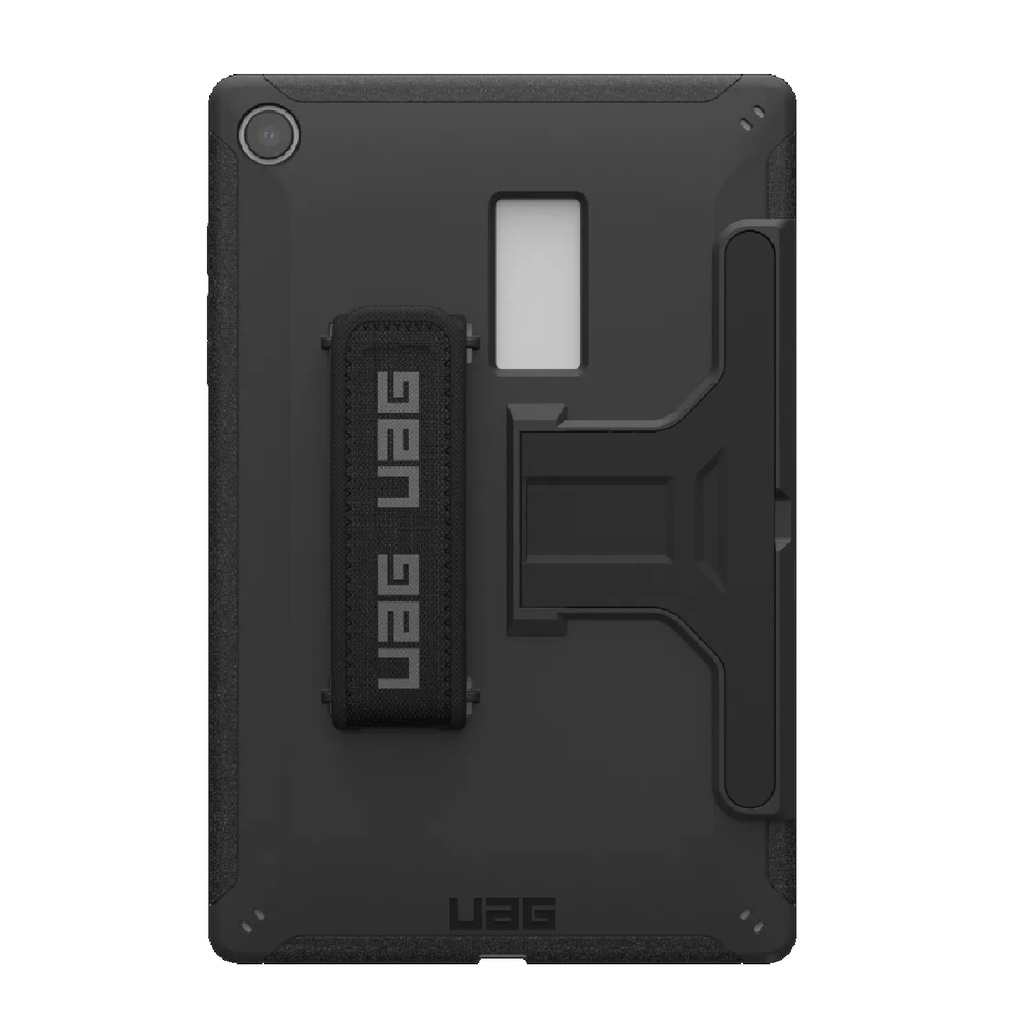 [840283912139] UAG Scout Samsung Galaxy Tab A9+ (11") with Kickstand  Handstrap Rugged Case - Black (224450114040), DROP+ Military Standard, 10 Years Warranty