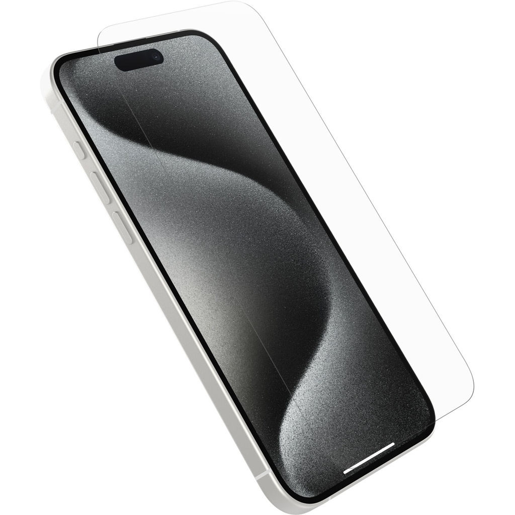 [840304743339] 840304743339 OtterBox Glass Apple iPhone 15 Pro Max (6.7") Screen Protector Clear - (77-93931), Drop+ Protection, Anti-Scratch, Flawless Touch,2 Years Warranty