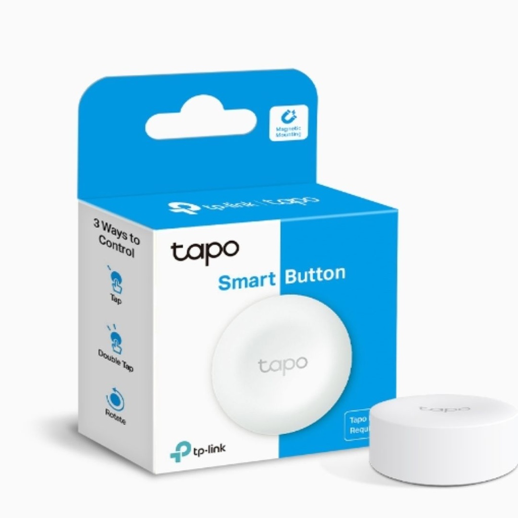 [4897098687277] TP-Link Tapo Smart Button, Smart Customised Actions, Multiple Control, One-Click Alarm, Long Battery Life (Tapo S200B)