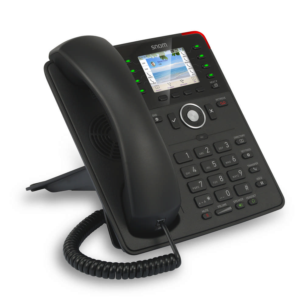 [4260059582490] 4260059582490 SNOM D735 SIP Desk Telephone, l 2.7 Inch TFT Display, 32 Self-Labeling Function Keys (8 Physical), Black