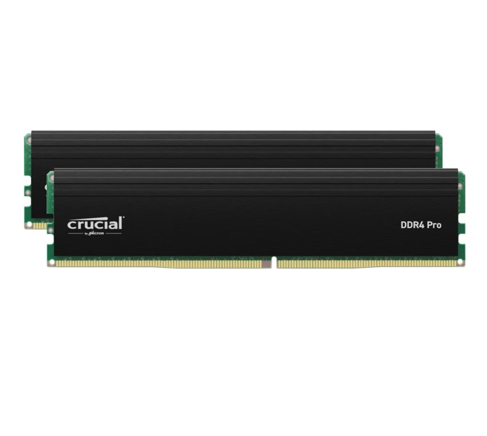 [649528937780] 649528937780 Crucial Pro 32GB (2x16GB) DDR4 UDIMM 3200MHz CL22 Black Heat Spreader Support Intel XMP AMD Ryzen for Desktop PC Gaming Memory