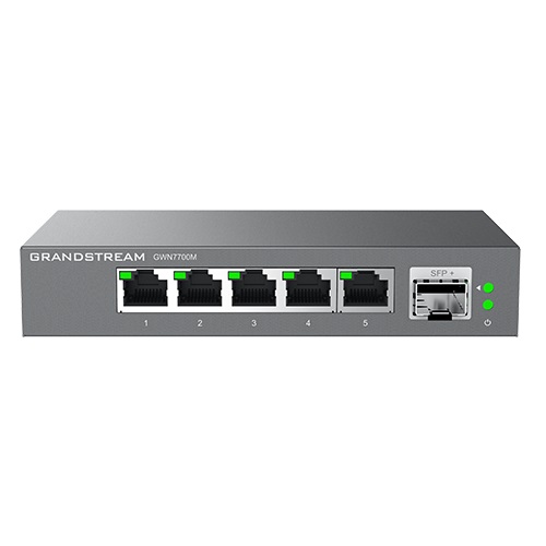 [6947273704560] 6947273704560 Grandstream GWN7700M Unmanaged 2.5 Multi-Gigabit Switch, 5 x 2.5 GigE, 1 x SFP+