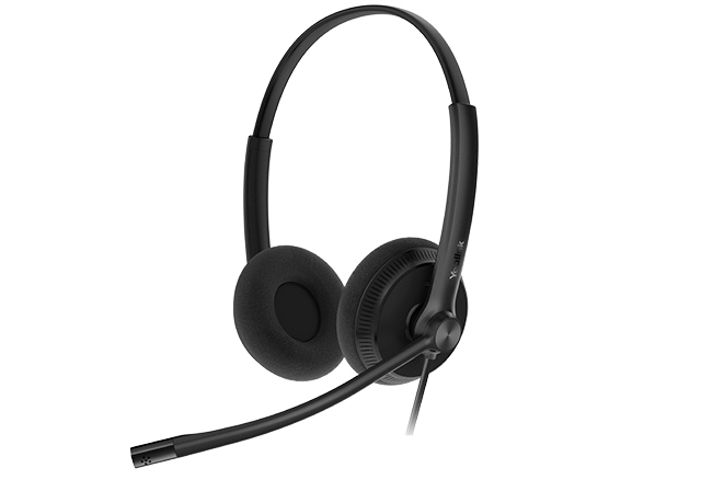 [6938818308633] 6938818308633 Yealink YHM341-LITE Wideband QD Mono Headset, Leather Ear Cushion, for Yealink IP Phones, QD cord not included, Noise-canceling, HD Voice Quality