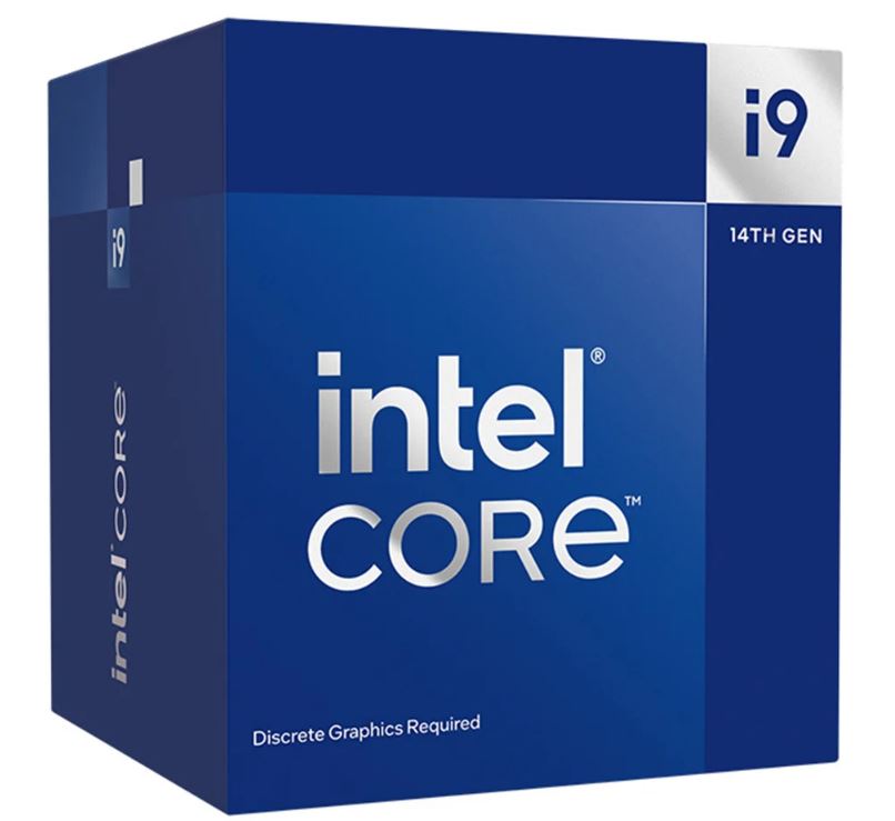 [5032037279208] Intel i9 14900F CPU 4.3GHz (5.8GHz Turbo) 14th Gen LGA1700 24-Cores 32-Threads 68MB 65W Graphics Card Required Retail Raptor Lake with Fan (LS)