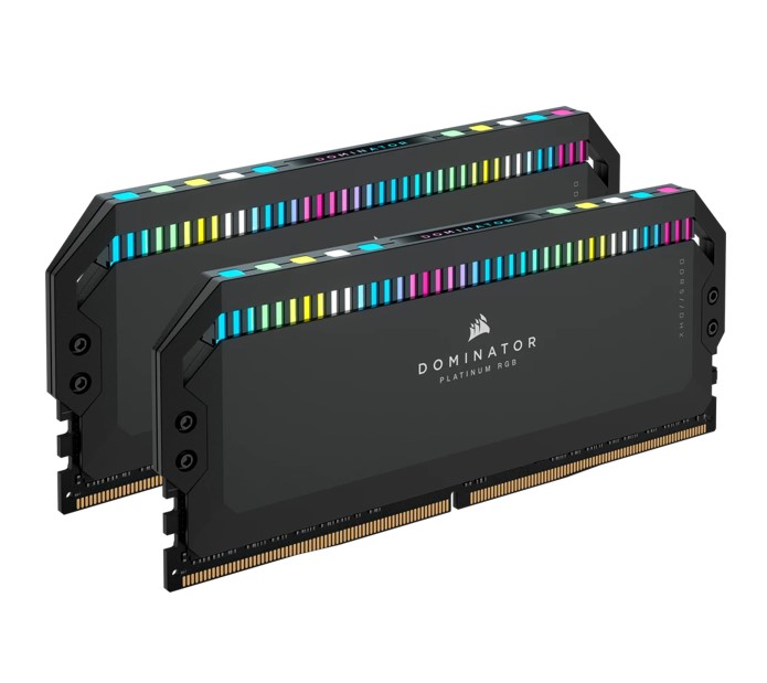 [840006664956] Corsair Dominator Platinum RGB 64GB (2x32GB) DDR5 UDIMM 6600Mhz C32 1.1V Black Desktop PC Gaming Memory