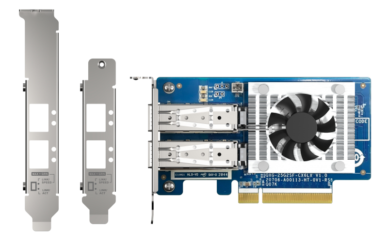 [4713213519066] 4713213519066 QNAP QXG-25G2SF-CX6 PCIe supported NAS PCIe Gen4 x8