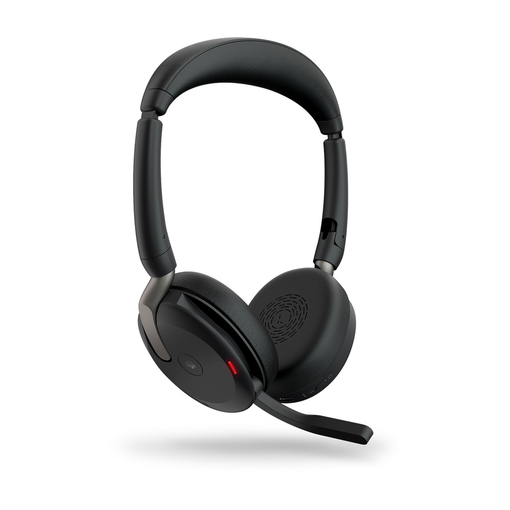 [5706991029178] 5706991029178 Jabra Evolve2 65 Flex MS Stereo Bluetooth Headset, Link380c USB-C Dongle  Wireless Charging Stand Included, Foldable Design, 2Yr Warranty, ANC