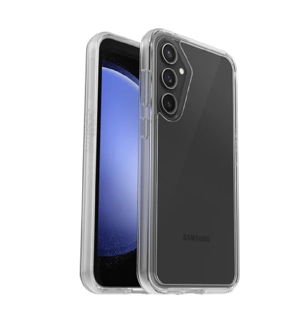 [840304749973] 840304749973 OtterBox Symmetry Clear Samsung Galaxy S23 FE (6.4") Case Clear - (77-94442), DROP+ 3X Military Standard, Raised Edges, Ultra-Sleek, 7 Years Warranty