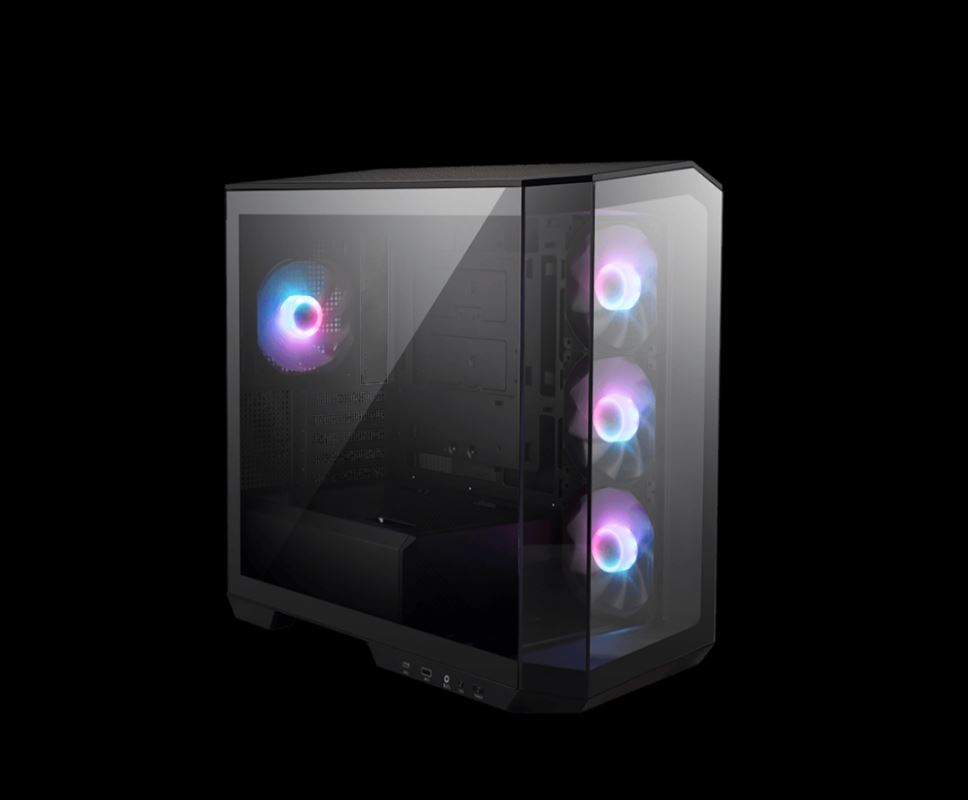 [4711377136471] 4711377136471 MSI MAG PANO M100R PZ BLACK Micro ATX Case, 1x USB 3.2, 2x USB 2.0, 1x Audio, 1x Mic, 4x PCI-E, 2x 2.5", 2x 3.5", Micro ATX / Mini ITX(NEW)